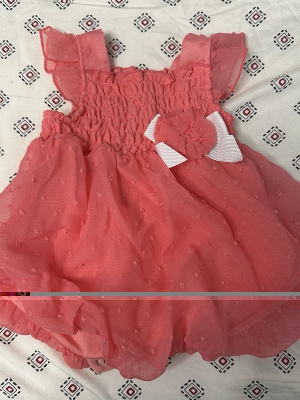 Cuddle Bear Collection 3m Girls Toddler Baby Dress pink Flower Bow